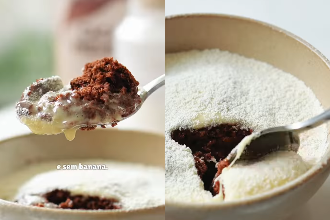 Bolinho fit mais rápido do mundo pronto em apenas 1 minuto