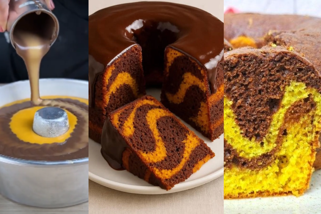 Bolo de Cenoura Mesclado